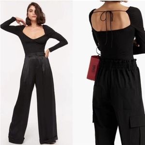 NWT CAMI NYC Cooper Tie Back Bodysuit Size Large